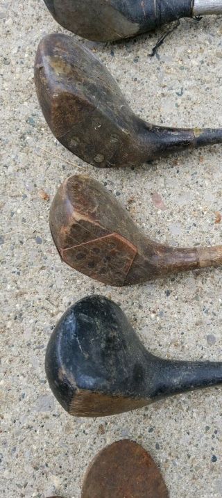 Antique Wood Golf Club Hillerich & Bradsby & 7 others RaRe vtg 6