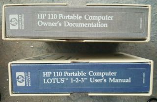 Rare Vintage HP 110 Portable Computer - and 4