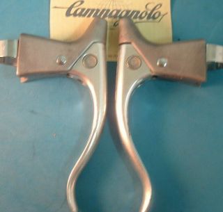 Campagnolo Nuovo Record Round - Hole / Long - Reach Brake Levers 2030 - Vintage - Vgc