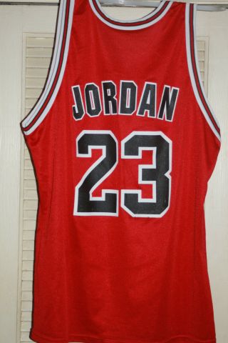 Michael Jordan Chicago Bulls Vintage Champion Basketball Jersey Size 48