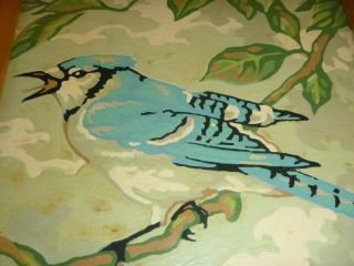 Pr Vtg Paint By Number PBN Blue Jays Birds Craft House 1987 3