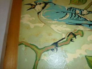 Pr Vtg Paint By Number PBN Blue Jays Birds Craft House 1987 5