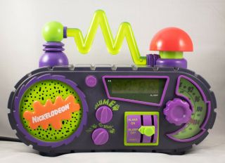 Vintage 90s Nickelodeon Timeblaster Slime Digital Alarm Clock Radio