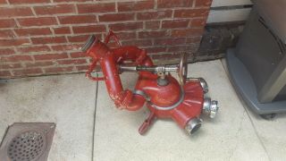 Vintage Akron Brass Fire Equipment Water Cannon Monitor Deck Gun Deluge 501mt