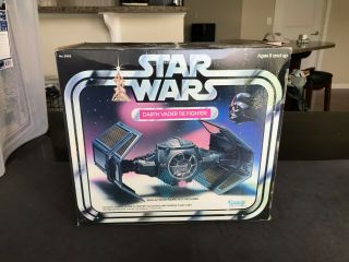 Vintage 1978 Kenner Star Wars Darth Tie Fighter Contents & Stickers