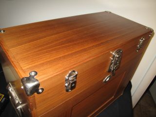 H.  Gerstner & Sons W42 WOODEN TOOL CHEST vintage tool storage 11 drawers 7