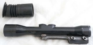 Vintage Carl Zeiss Jena Zf4 Hunting Scope With Zh204 Zh224 Mount