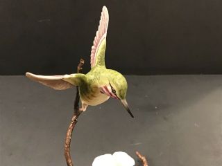BOEHM Rare CALLIOPE HUMMINGBIRD In Flight Figurine 64004 Bird LE Sculpture 4