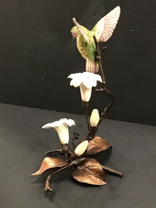 BOEHM Rare CALLIOPE HUMMINGBIRD In Flight Figurine 64004 Bird LE Sculpture 6