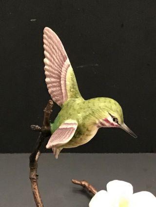 BOEHM Rare CALLIOPE HUMMINGBIRD In Flight Figurine 64004 Bird LE Sculpture 9
