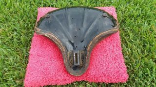Vintage Harley Solo Seat Knucklehead Panhead Duo Glide UL VL Leather RARE 5