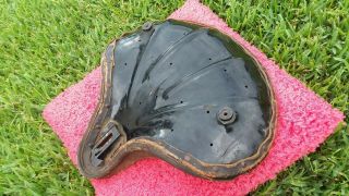Vintage Harley Solo Seat Knucklehead Panhead Duo Glide UL VL Leather RARE 8
