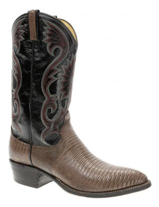 Dan Post Cowboy Boots 10.  5 B Mens Exotic Lizard Skin Leather Western Usa Vtg
