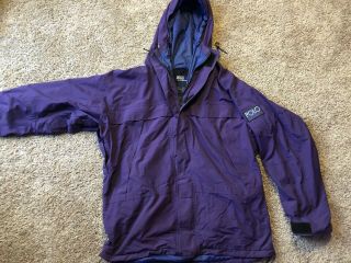 Rare Vintage Ralph Lauren Polo Hi Tech Ski Jacket Purple Mens Medium