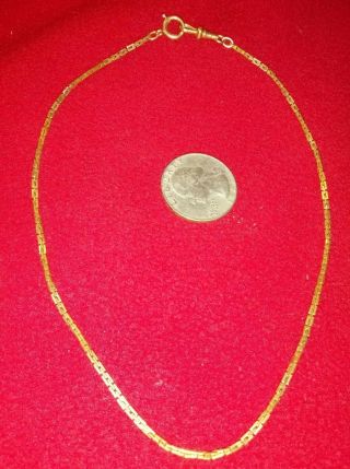 Vintage 14k Yellow Gold Link Chain 7grams 14inches Long