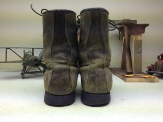 VINTAGE USA DISTRESSED TED WILLIAMS SEARS SIR EDMOND HILLARY MOUNTAINEER BOOT 9M 9