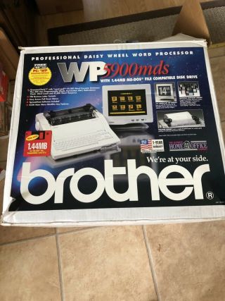 Vintage Brother Wp - 5900 Mds Word Processor & Monitor Electric Typewriter