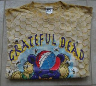 1995 Vintage Grateful Dead " How Sweet It Is " Honeycomb T - Shirt Men 