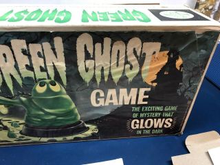 Vintage 1965 Transogram Green Ghost Glow in the Dark Halloween Game Originl Box 3