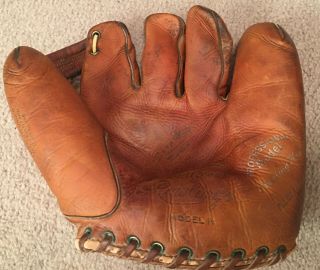 Vintage Bill Doak Baseball Glove Double Patch