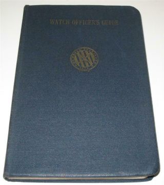 Us Navy Watch Officers Guide 1942,  By Midshipman At Annapolis