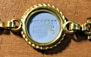 Vintage Wedgwood Jasperware Link Bracelet Van Dell 1/20 12k GF Made In England 3