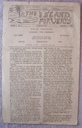 Ww2 The Island Forverts Jewish Soldiers Newspaper,  Feb.  1945 Holocaust Reports