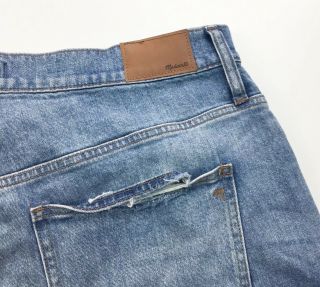 Madewell The Perfect Vintage High Waist Distressed Jean Womens 34 Raw Hem 8