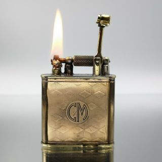 Extremely Rare Alfred Dunhill Combo C.  A 1929 Petrol Feuerzeug Lighter
