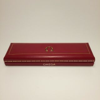Omega Watch Box Red Vintage 1950 