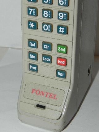 Vintage FONTEL (MOTOROLA Centel) Antique BRICK Cellular PHONE - unchecked 2