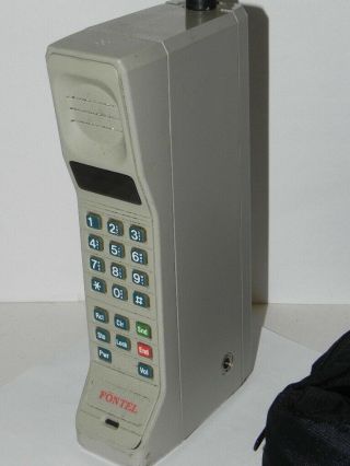 Vintage FONTEL (MOTOROLA Centel) Antique BRICK Cellular PHONE - unchecked 7