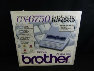 Vintage Brother Correctronic Gx - 6750 Daisy Wheel Electronic Typewriter Nos