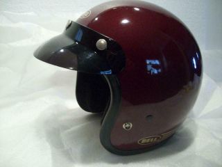 Vtg 1986 Bell Rt Motorcycle Helmet Box Size 7 - 5/8 Wine