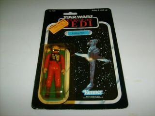 Vintage Star Wars B Wing Figure Return Of The Jedi Rotj Moc 77 Back Tru
