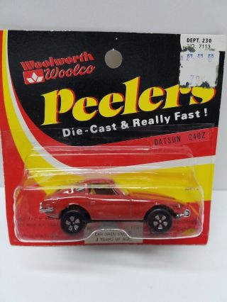 Vintage Playart Peelers Datsun 240z Dark Red W/cream Interior Bp