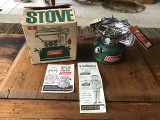 Vintage 1971 Coleman One Burner Sportster Stove With Box 502 - 700