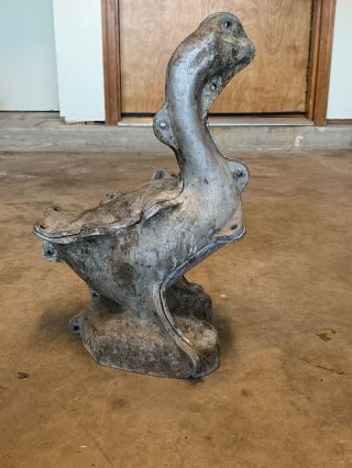 Vintage 1958 Mchy Co Aluminum Concrete Mold 18 " Goose