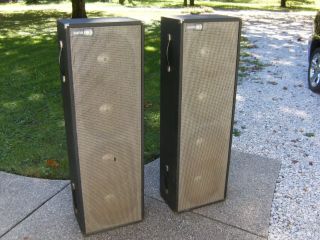 Vintage Sunn 4x12 Speaker Columns (2) 8 Ohm 70 