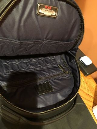 RARE TUMI - Harrison Webster Black Pebbled Laptop Backpack - 15 Inch 3