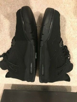 DS 2006 Nike Air Jordan 4 (IV) BLACK CATS Sz 12 RARE Supreme Off White Bred OG 5