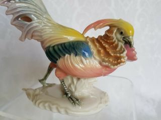 Vintage Karl Ens Volkstedt German Porcelain Pheasant Figurine 2