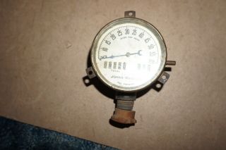 Antique Vintage Johns Manville 1250 Pat Pending Right Hand Speedometer Gauge