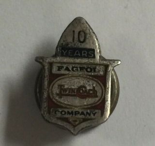 Rare 10 Years Fageol Twin Coach Metal Vehicle Vintage Pin “sterling”