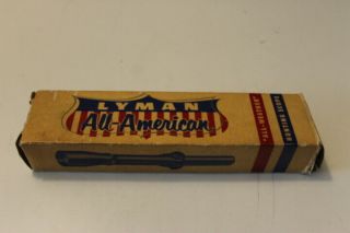 Vintage Lyman All American 3x Rifle Scope And Instructions C 7
