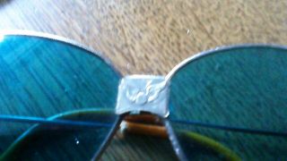 Antique Motorcycle / Aviator Folding Sunglasses Blue Lenses Harley,  Indian 6