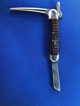 Vintage Case Xx Usa 62146 Rl Folding Marlin Spike Pocket Knife Sailor