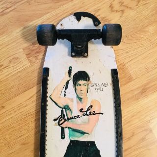 Vintage skateboard Bruce Lee Kung Fu 1980s 1990s rare htf unbranded 2