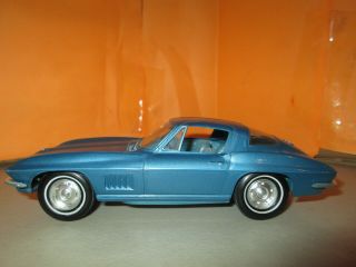 RARE 1967 Chevrolet Corvette Marina Blue Dealer Promo 1:25 NrMint No Box 8.  5/10 3