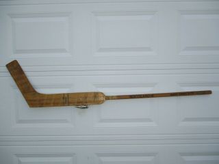 Vintage Northland Gerry Cosby Game Model Goalie Stick No.  13 Wooden Nhl Hockey